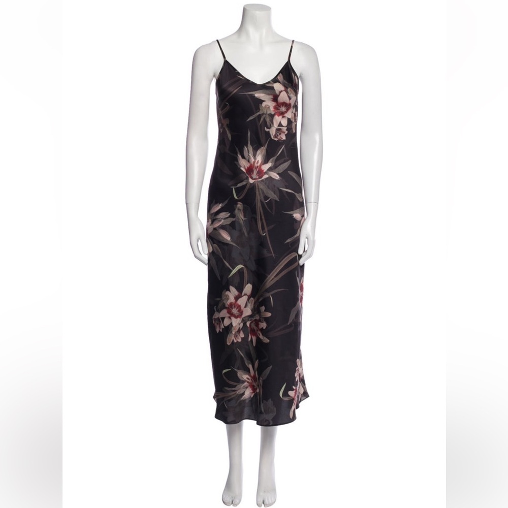 All Saints Bryony Floral Midi Dress